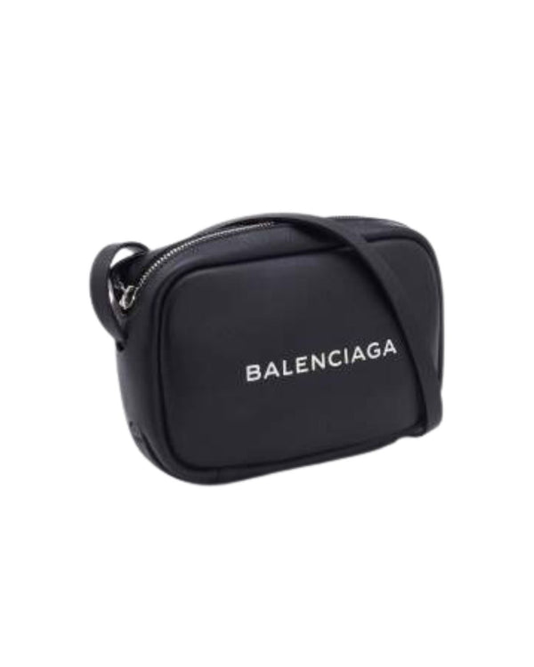 Balenciaga Black Leather Everyday Camera Bag