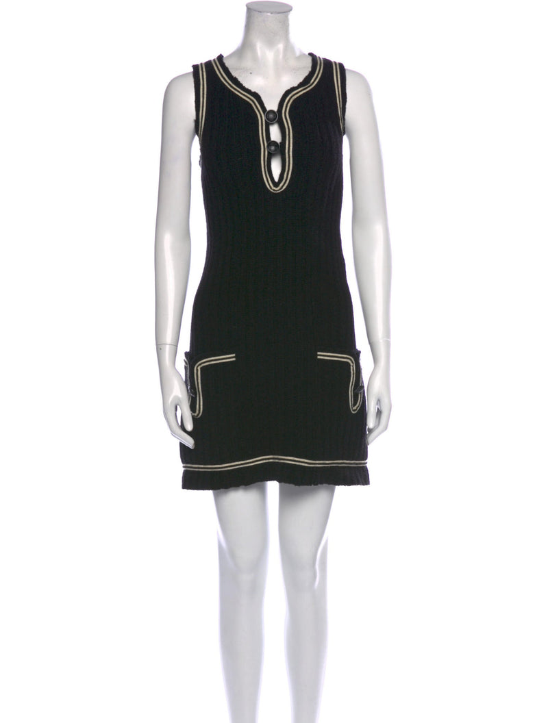 Wool mid-length dress