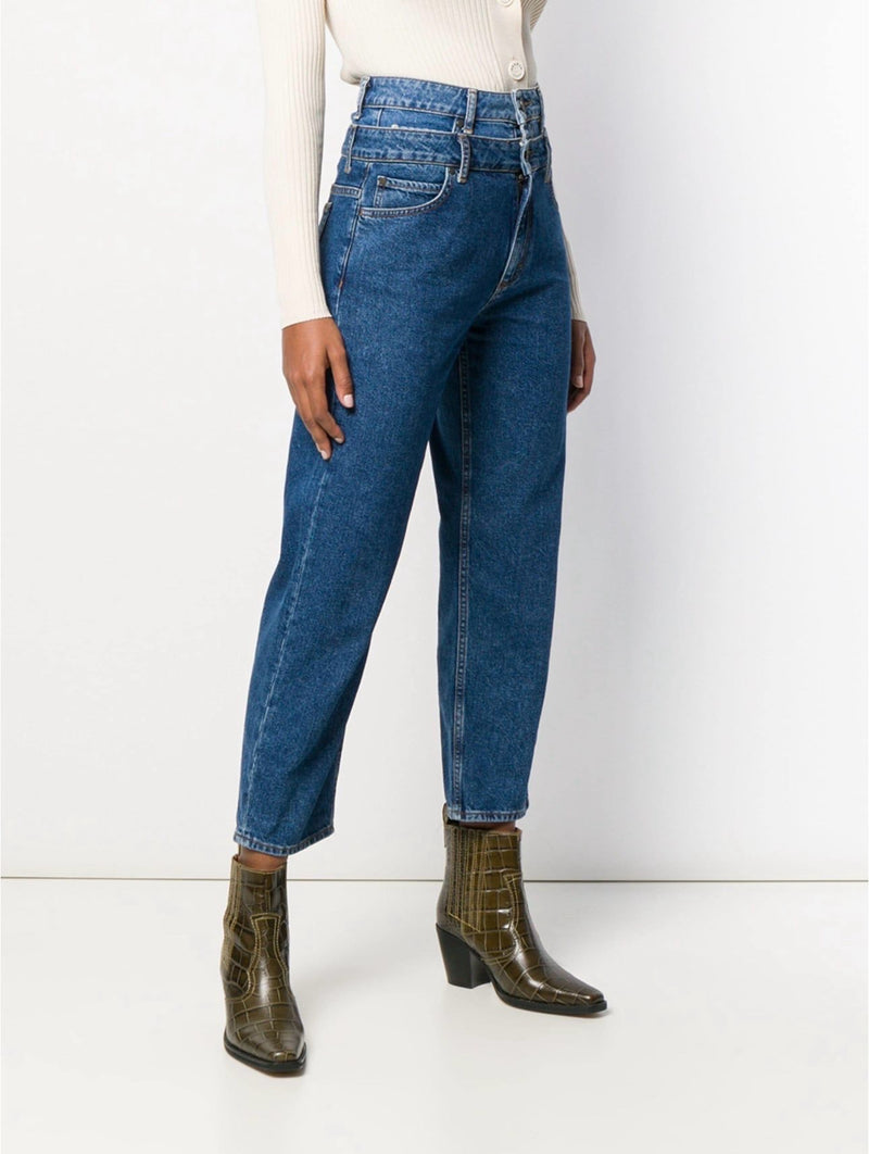 Kitty Double-Waisted Mom Jeans