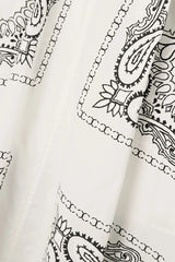 Bandana-Print Wrap Dress