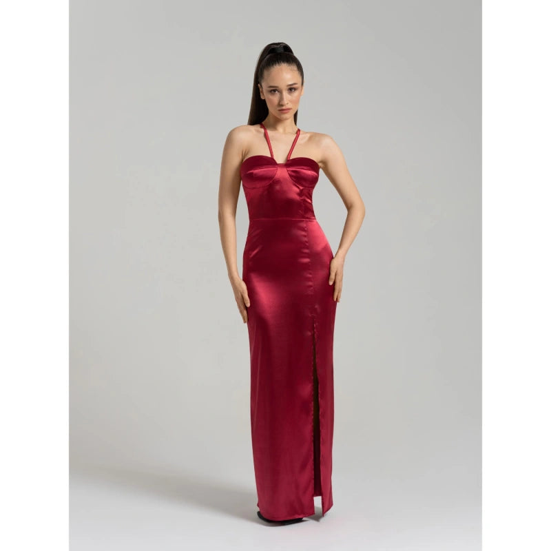 Forever Yours Satin Maxi Dress