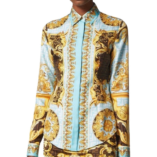 Fendace Baroque Silk Shirt