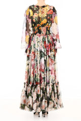 Flora-Print Dress