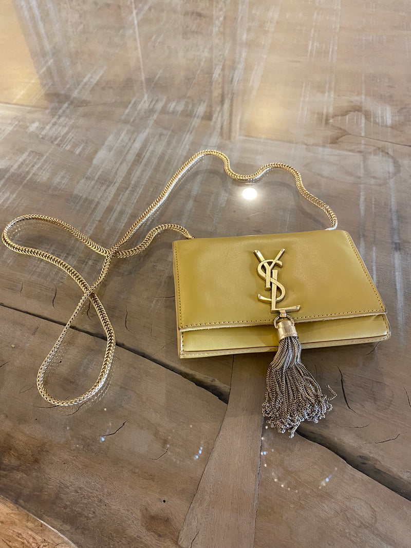 Classic Monogram Kate Small Bag - Gold with Tassel