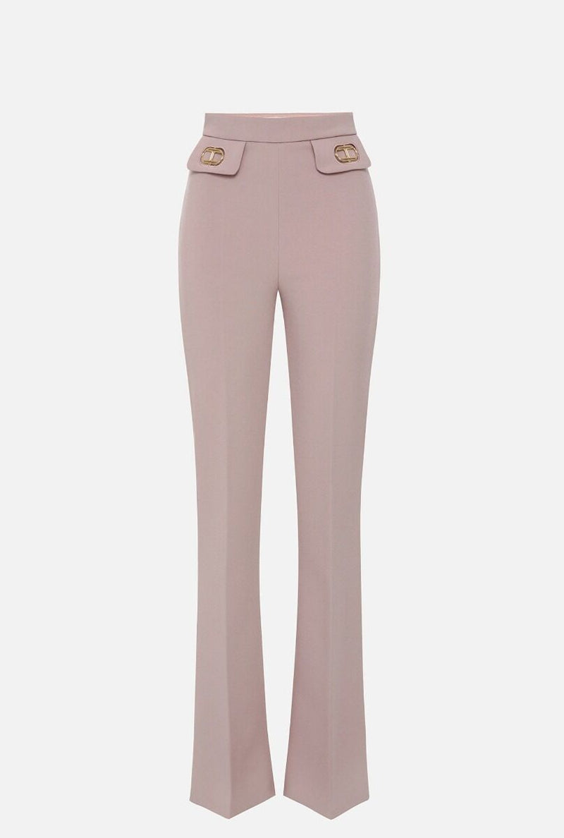 Flared Trousers with Logo