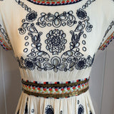 Gertie Embroidered Embellished Flare Dress