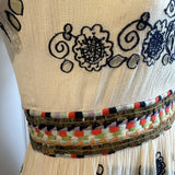 Gertie Embroidered Embellished Flare Dress