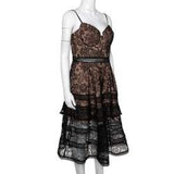 Paisley Lace Sleeveless Bustier Dress