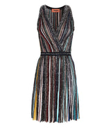 Sequined Rib Knit Mini Dress
