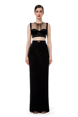 Top with Tulle Bodice