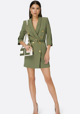 Wrap Dresses Short Casual Style Tight V-Neck Cropped