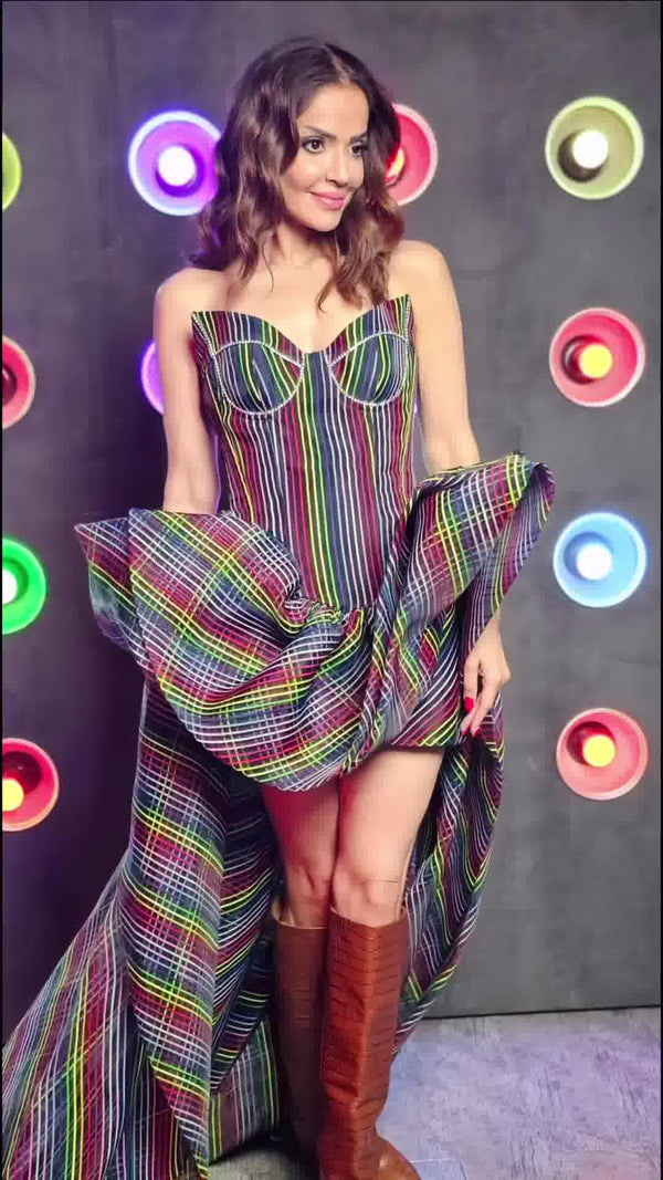Mini Tube Dress with High Low Dress