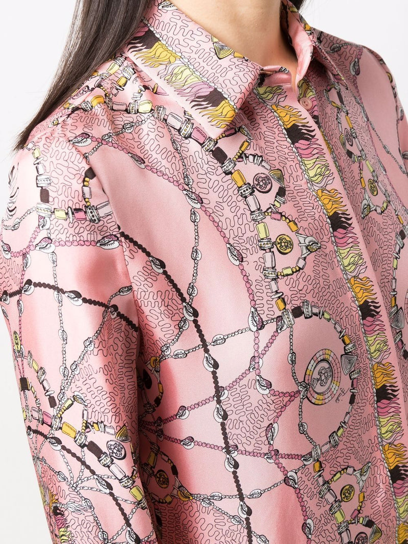 Pucci Abstract-print silk shirt