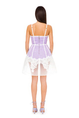 Limited Edition Runway Piece: Mini Dress With Bodice And Lace