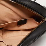 Black  Leather GG Marmont Belt Bag