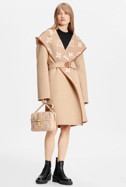 Louis Vuitton Signature Short Hooded Wrap Coat
