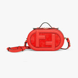 Mini Camera Case Red Leather and Suede Mini-Bag